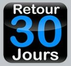 Vous disposez de 30 jours pour nous retourner vos achats